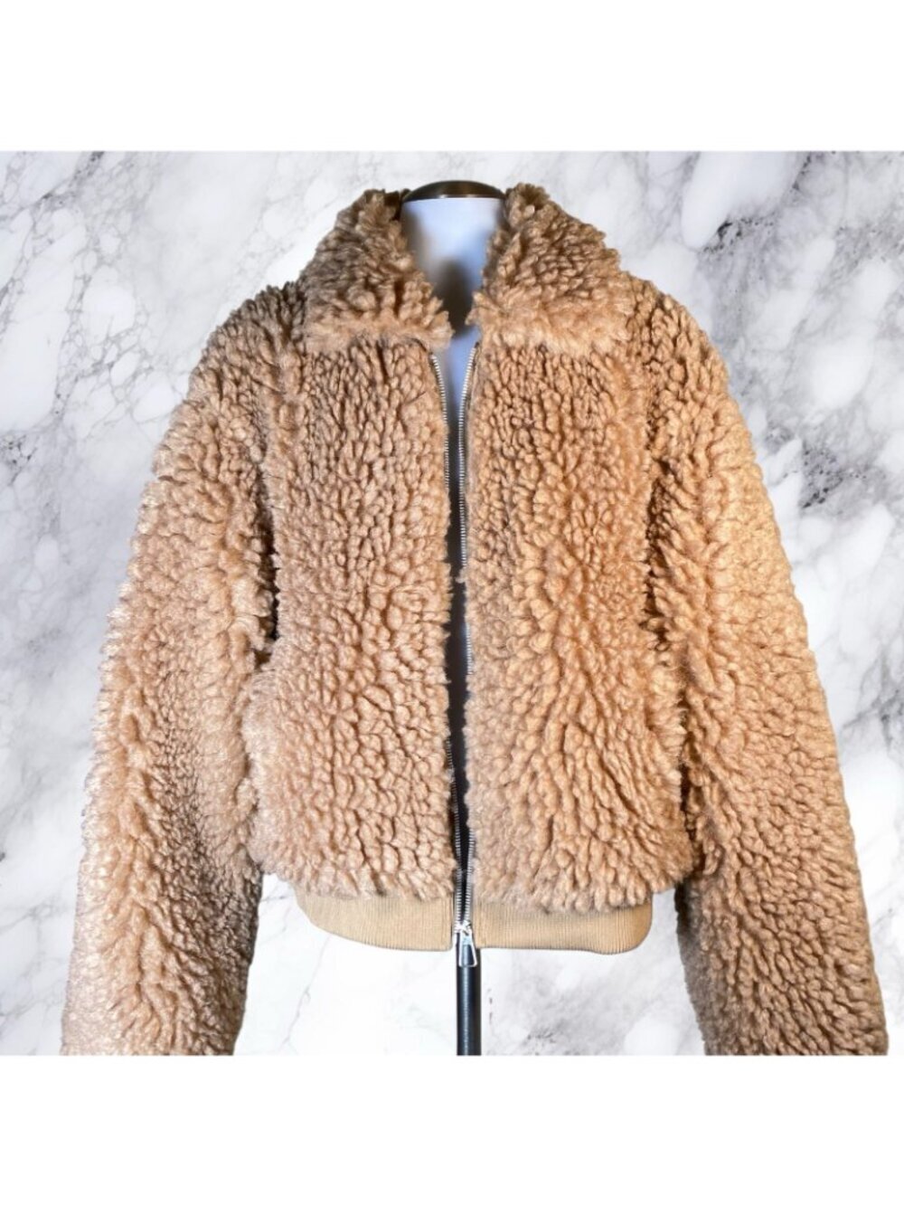 MORE TO COME Indira Teddy Jacket - Camel - Picture 6 of 12